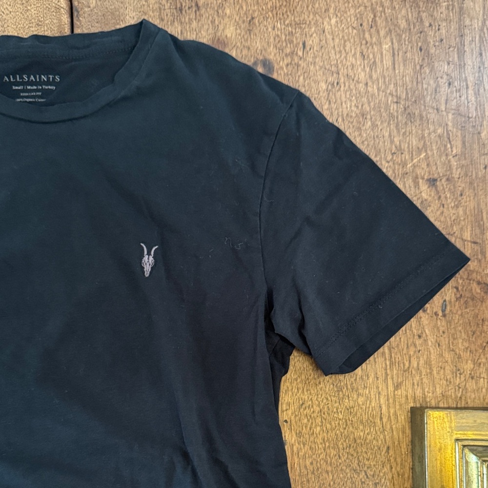 All Saints Black Short Sleeve Tee